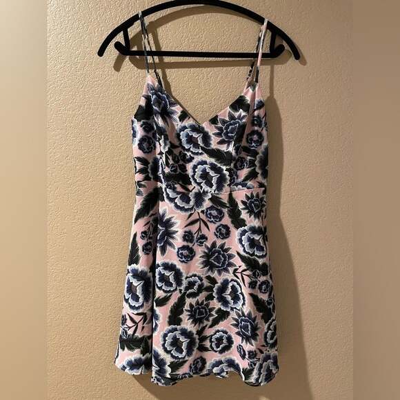 Show Me Your MuMu Dresses & Skirts - Show Me Your MuMu Pink and Blue Floral Mini Dress